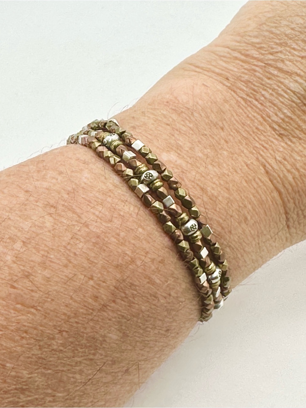 Silpada Retired Sterling Silver, Copper & Brass Wire Wrap Bracelet - Picture 6 of 6